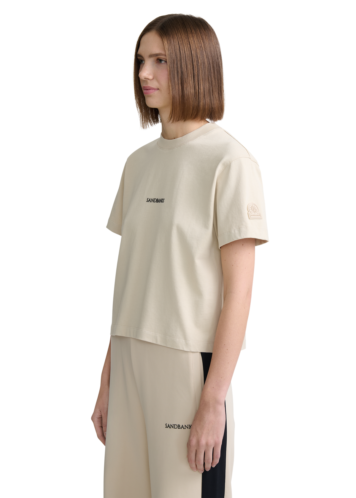 Relaxed Cotton Logo T-Shirt - Stone