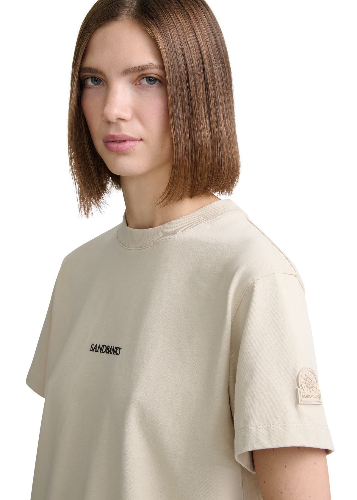 Relaxed Cotton Logo T-Shirt - Stone