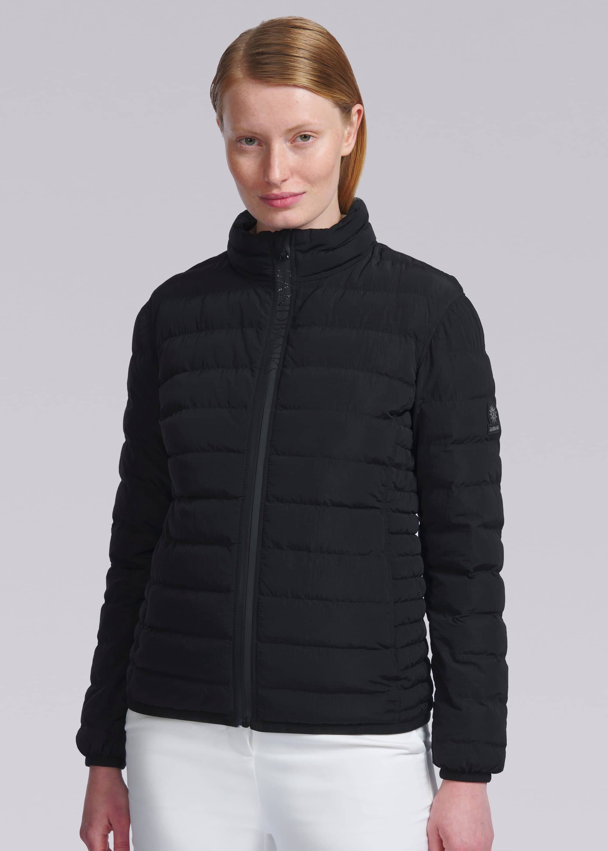 Sandbanks Women's Carbon Collection C6 ECONYL® Micro Puffer - Black - Sandbanks