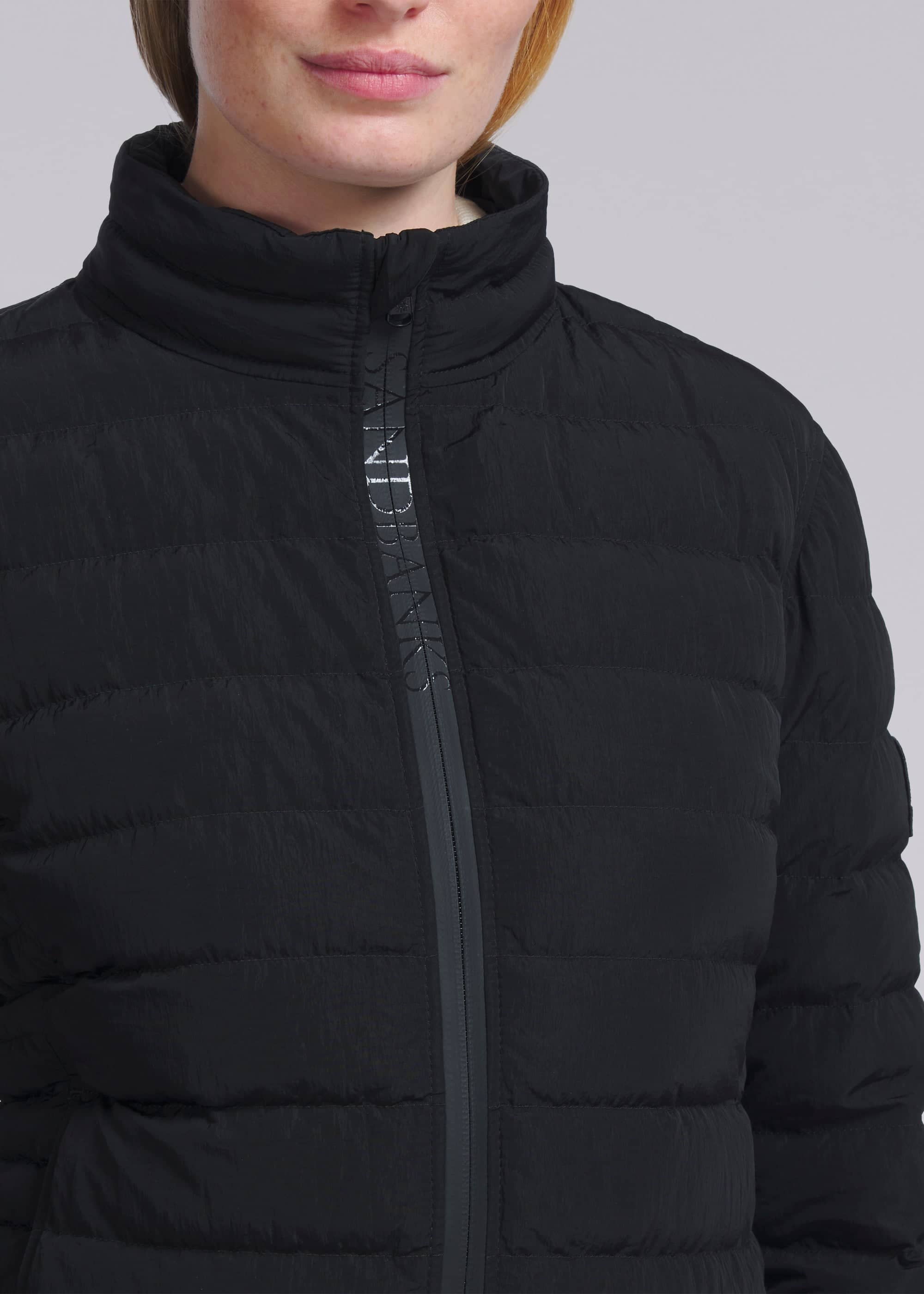 Sandbanks Women's Carbon Collection C6 ECONYL® Micro Puffer - Black - Sandbanks