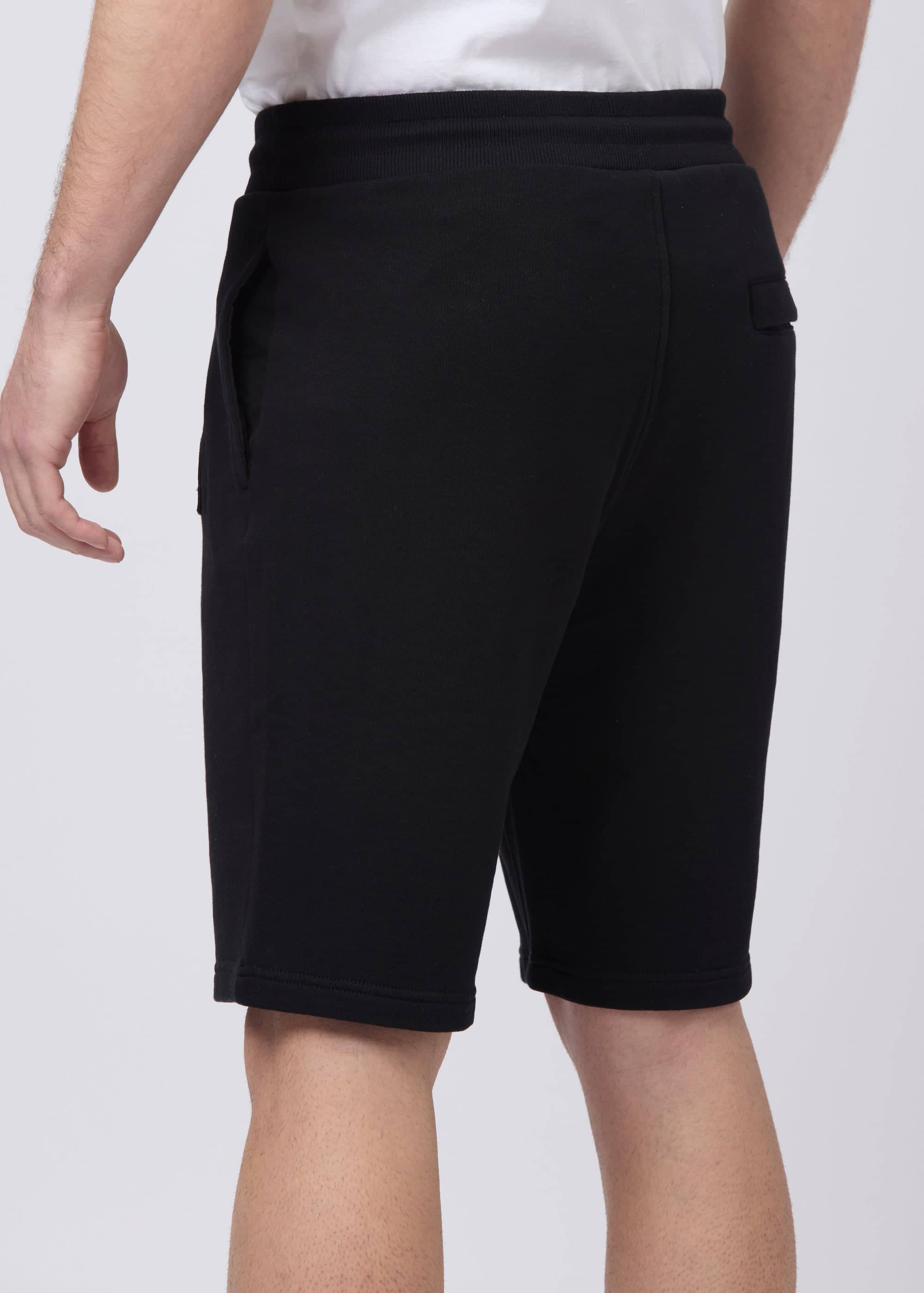 Sandbanks Badge Logo Sweat Short - Black - Sandbanks