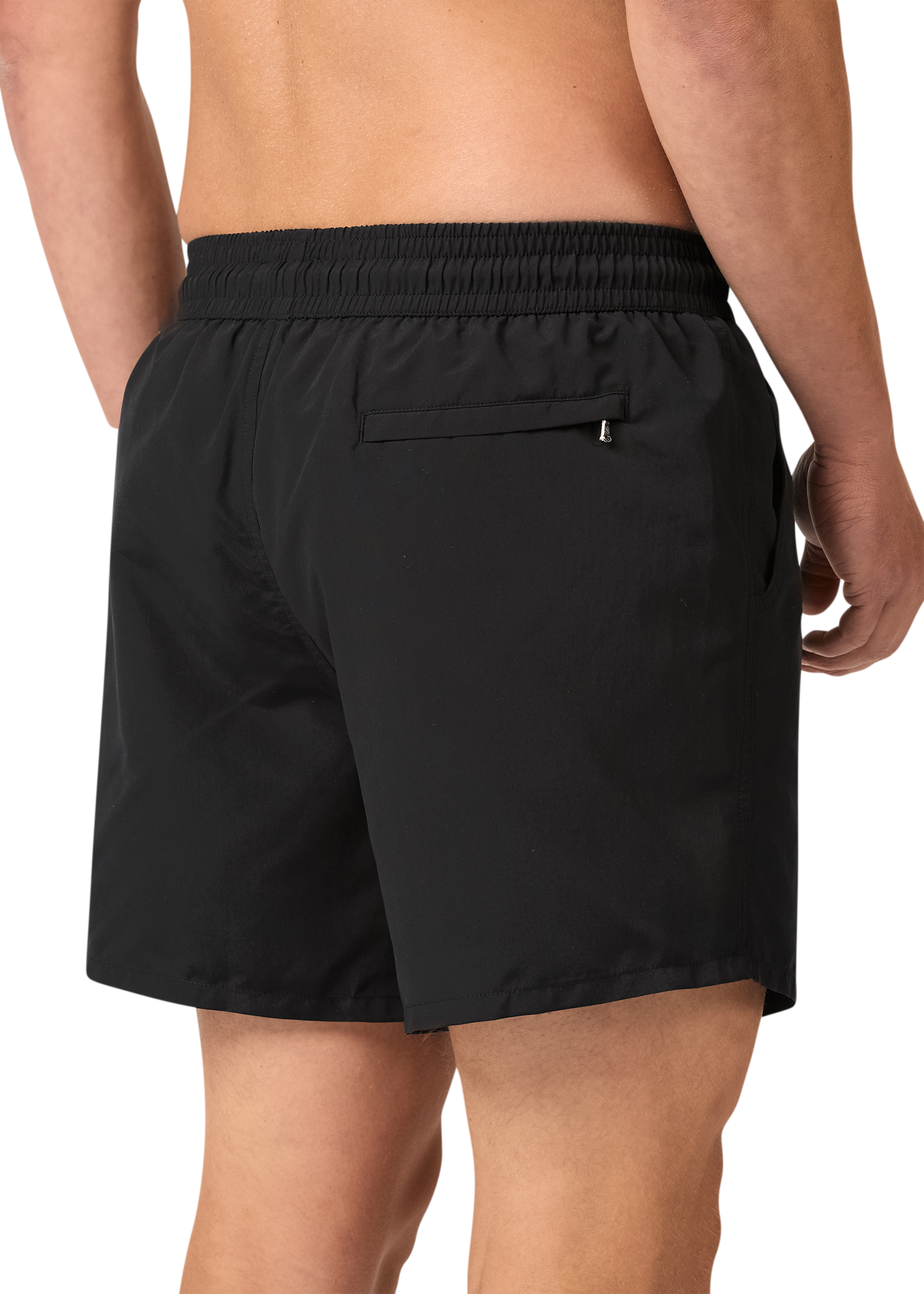 Sandbanks Badge Logo Swim Shorts - Black