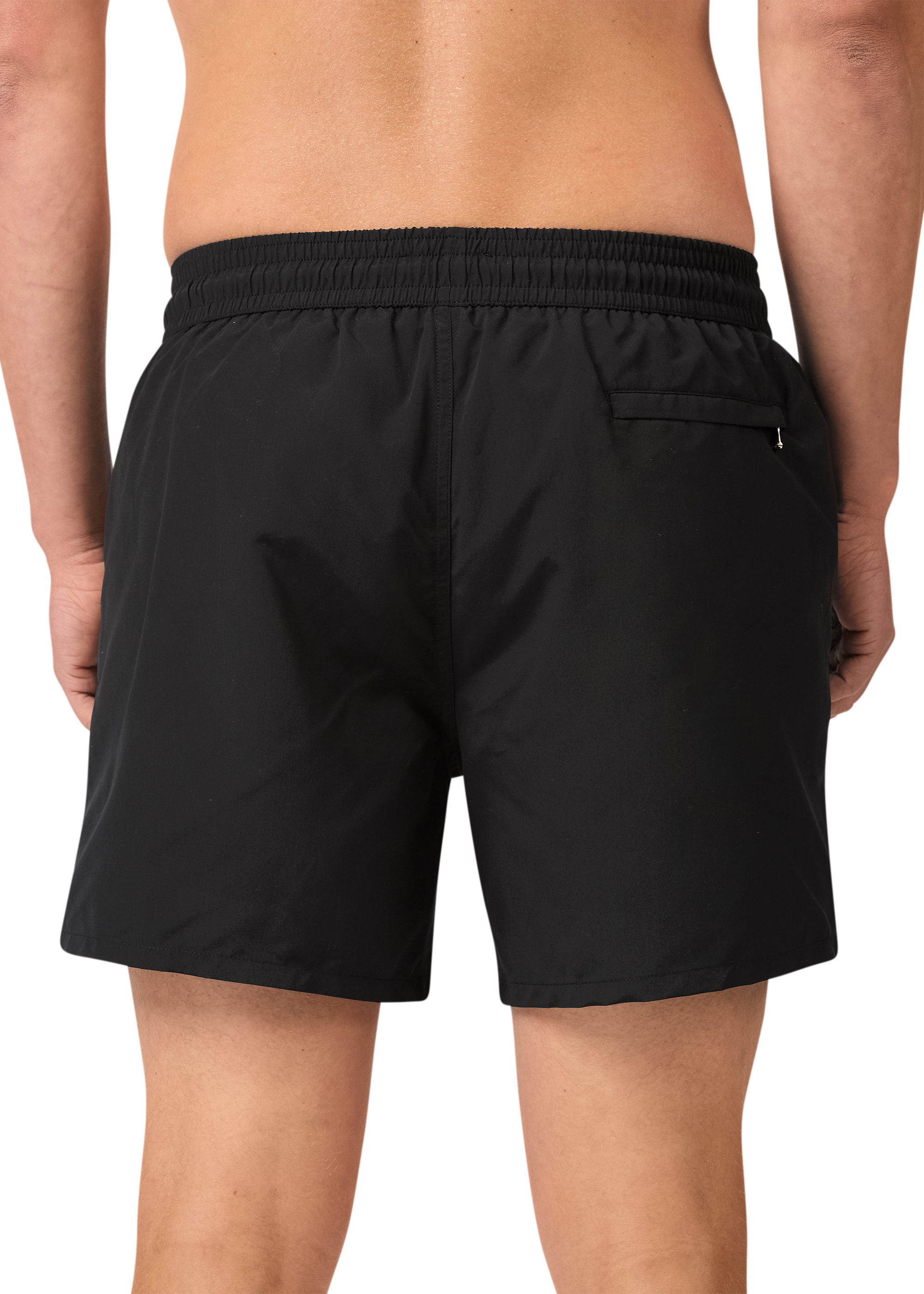 Sandbanks Badge Logo Swim Shorts - Black