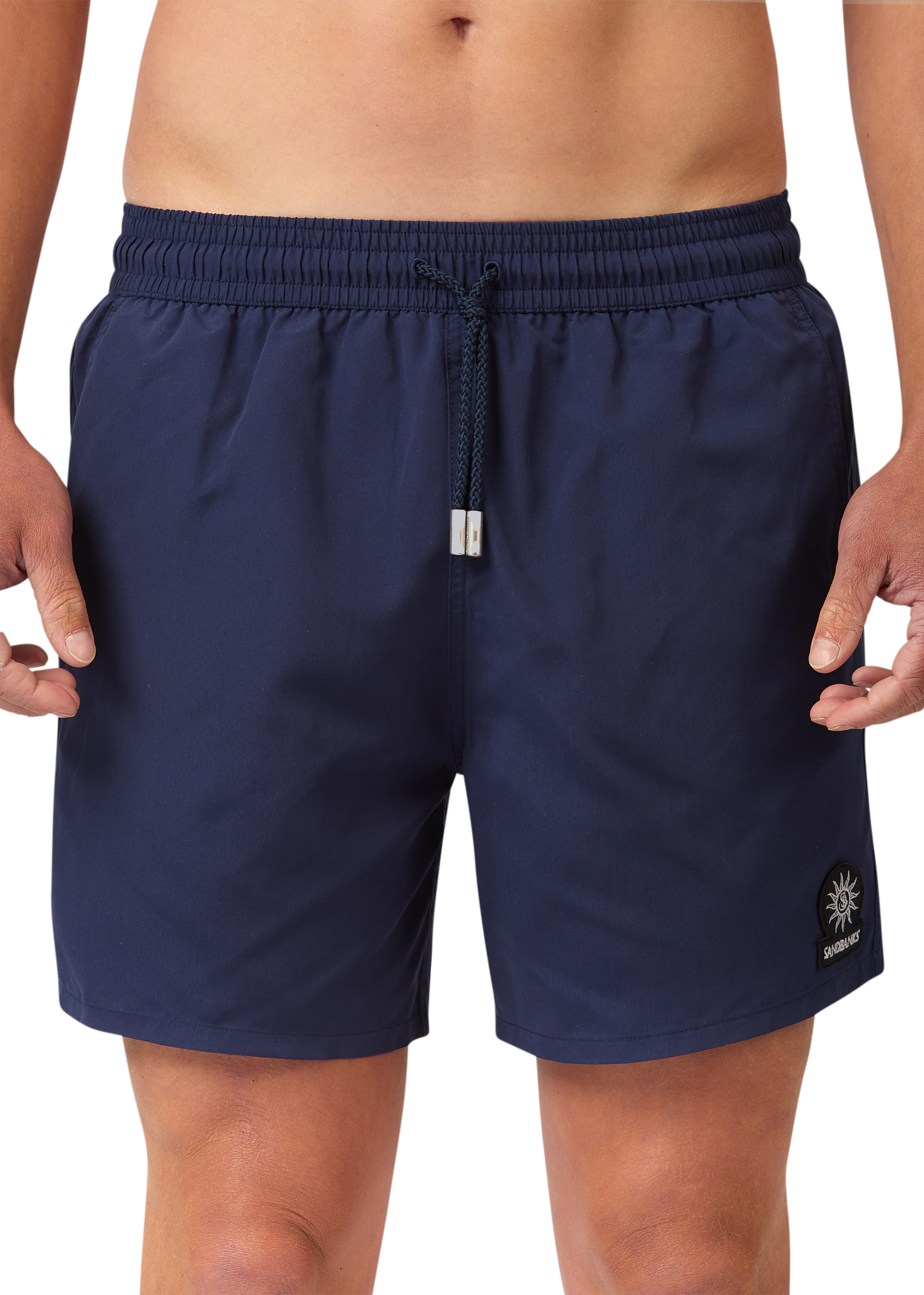 Sandbanks Badge Logo Swim Shorts - Navy