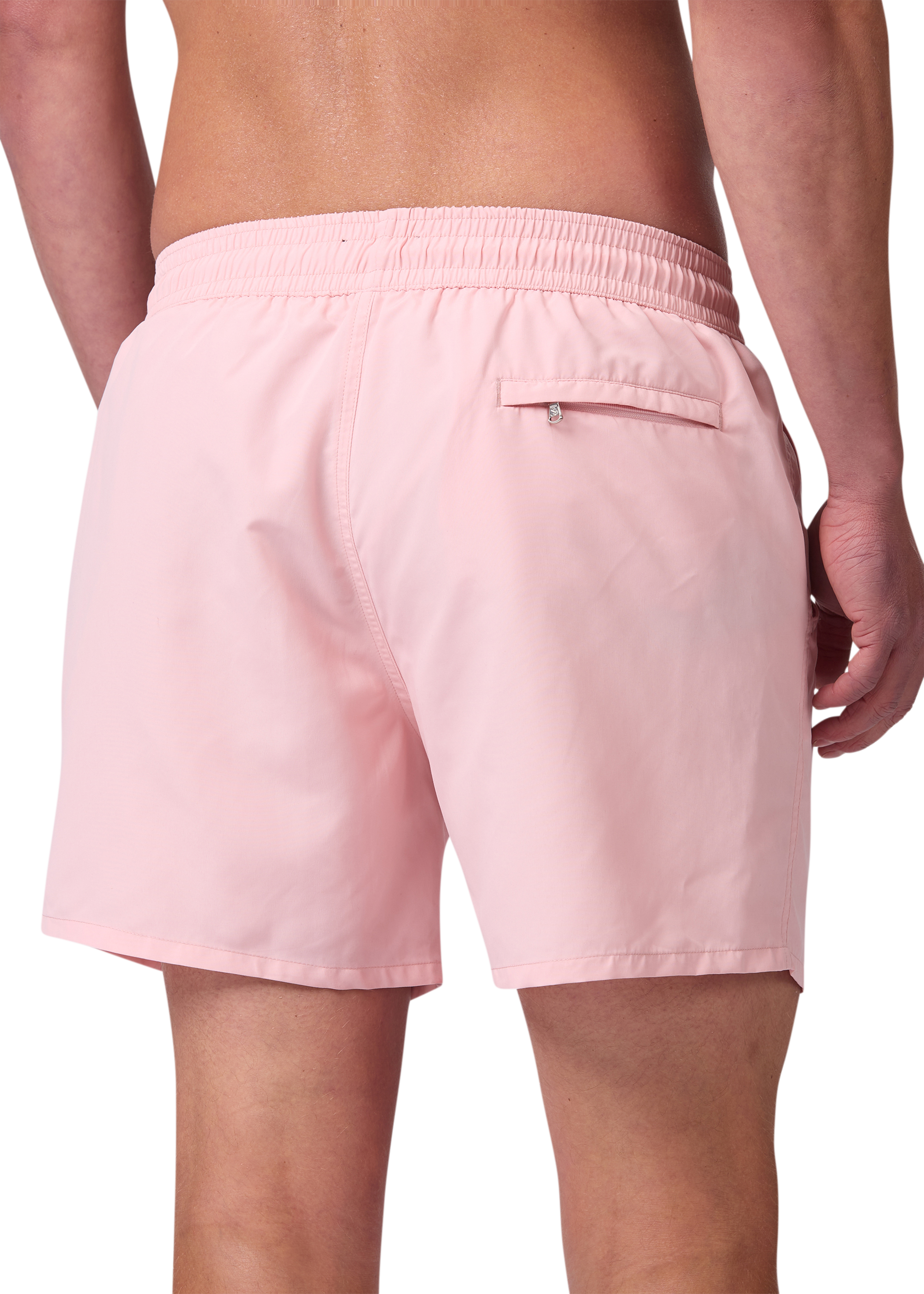 Sandbanks Badge Logo Swim Shorts - Crystal Rose