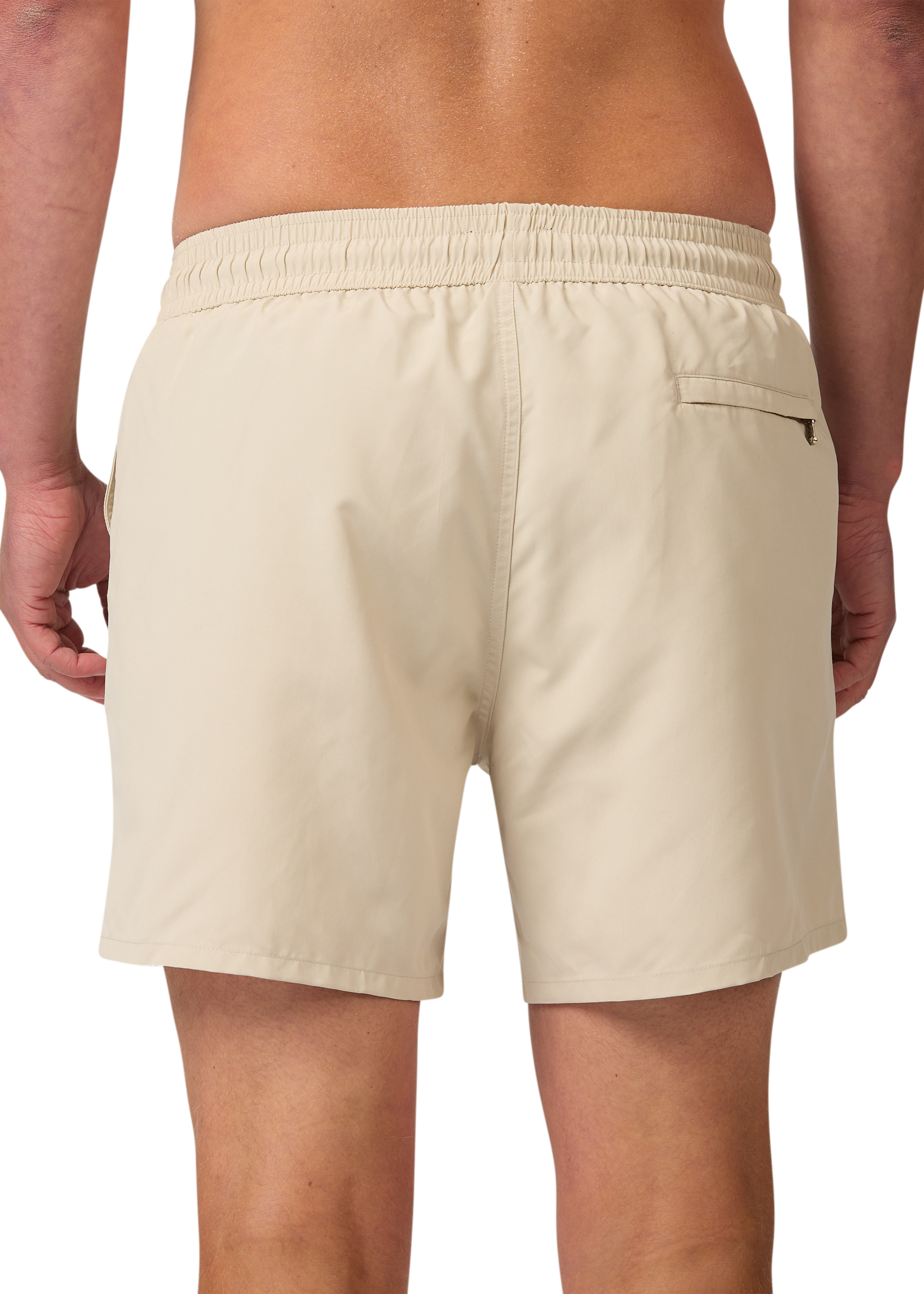 Sandbanks Badge Logo Swim Shorts - Stone
