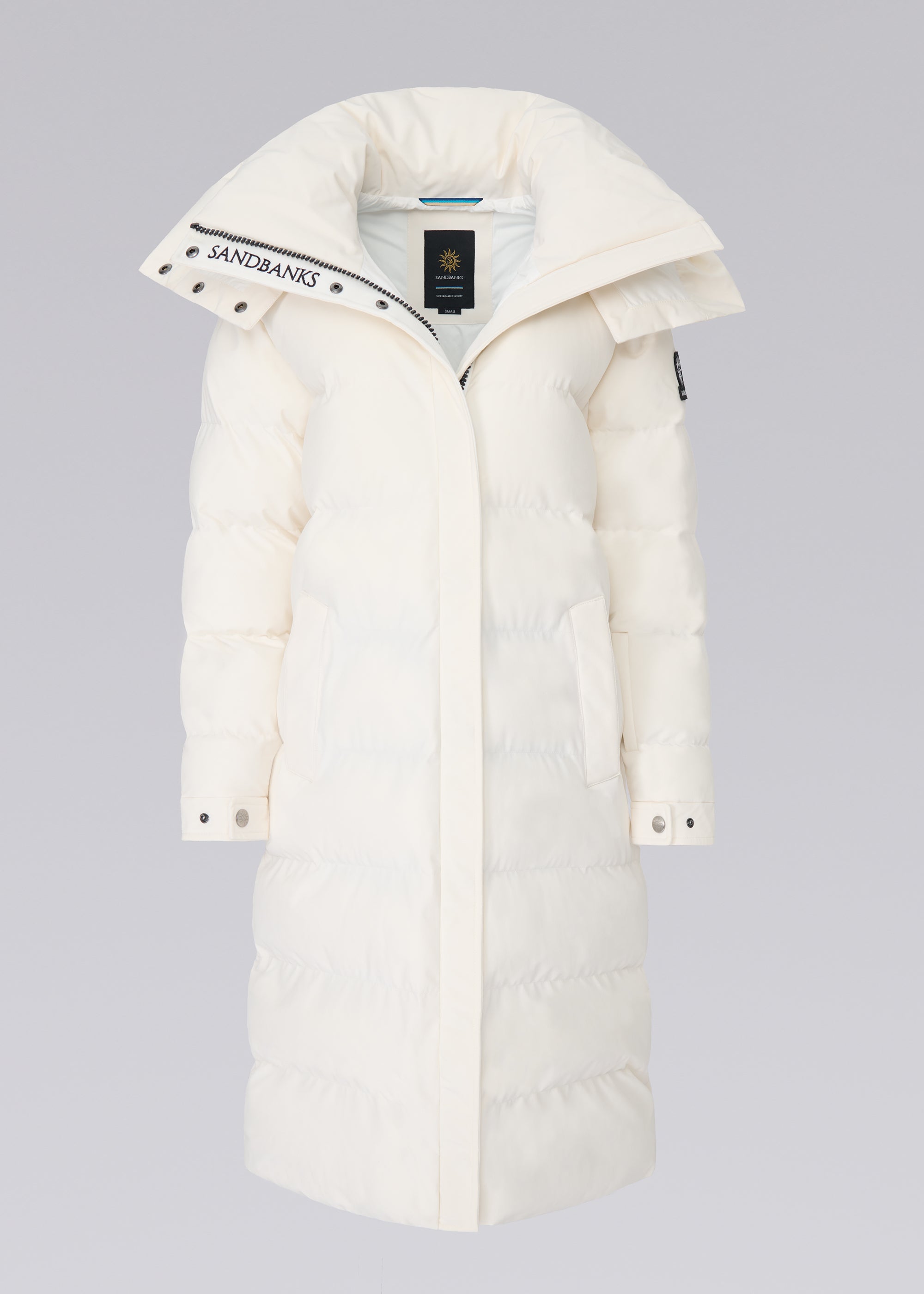 Sandbanks Haven Oversized Long Puffer - Off-White - Sandbanks