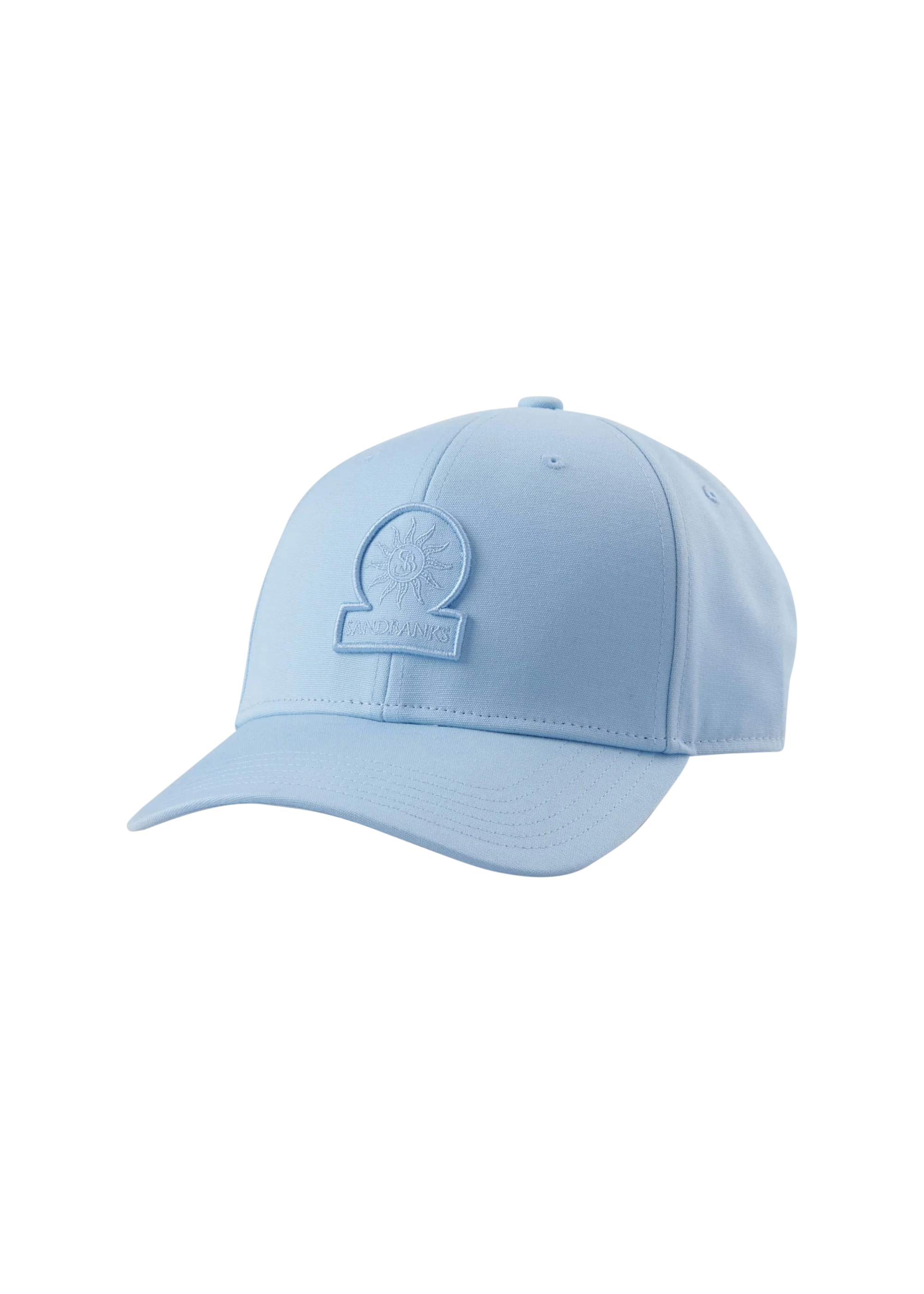 Sandbanks Badge Logo Cap - Crystal Blue