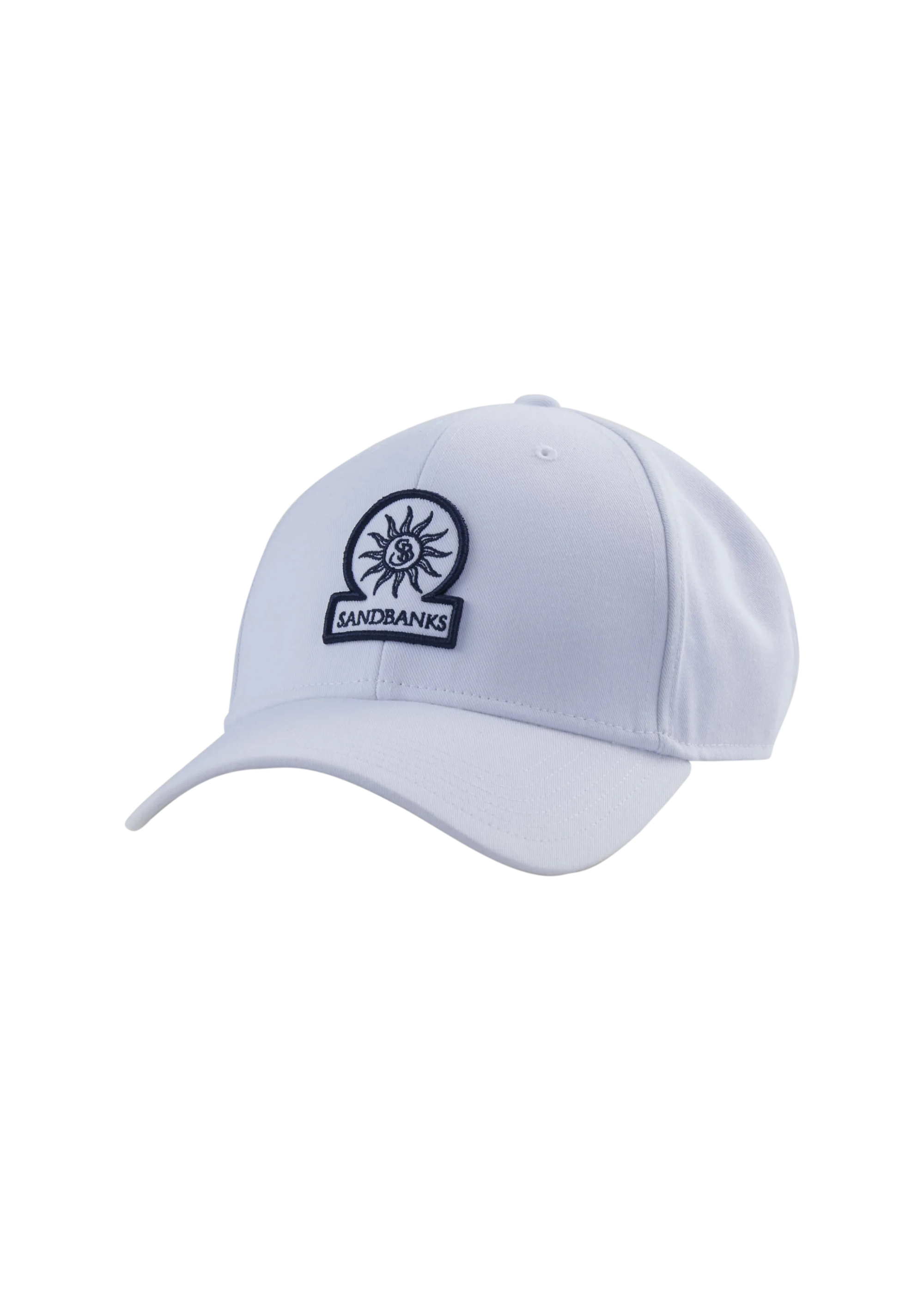 Sandbanks Badge Logo Cap - White