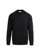 Black sweater on a white background