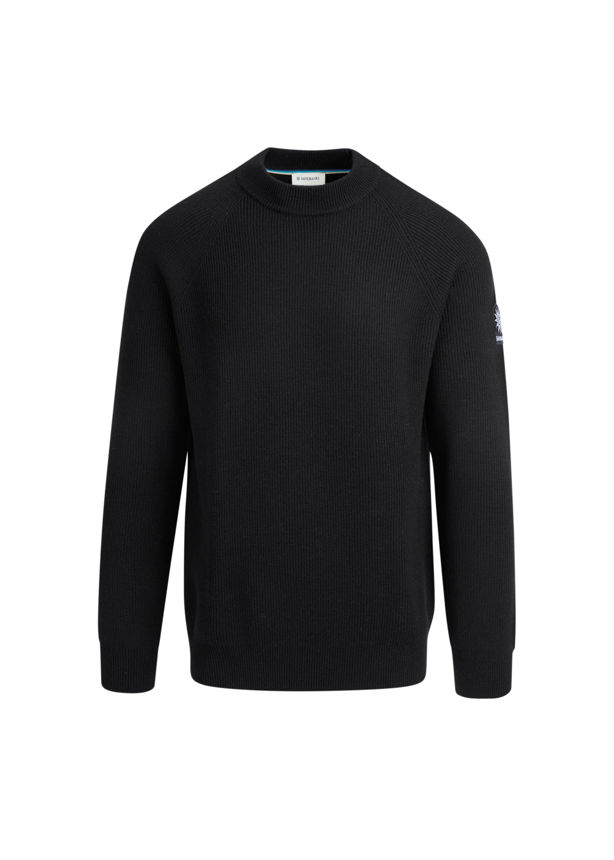 Black sweater on a white background