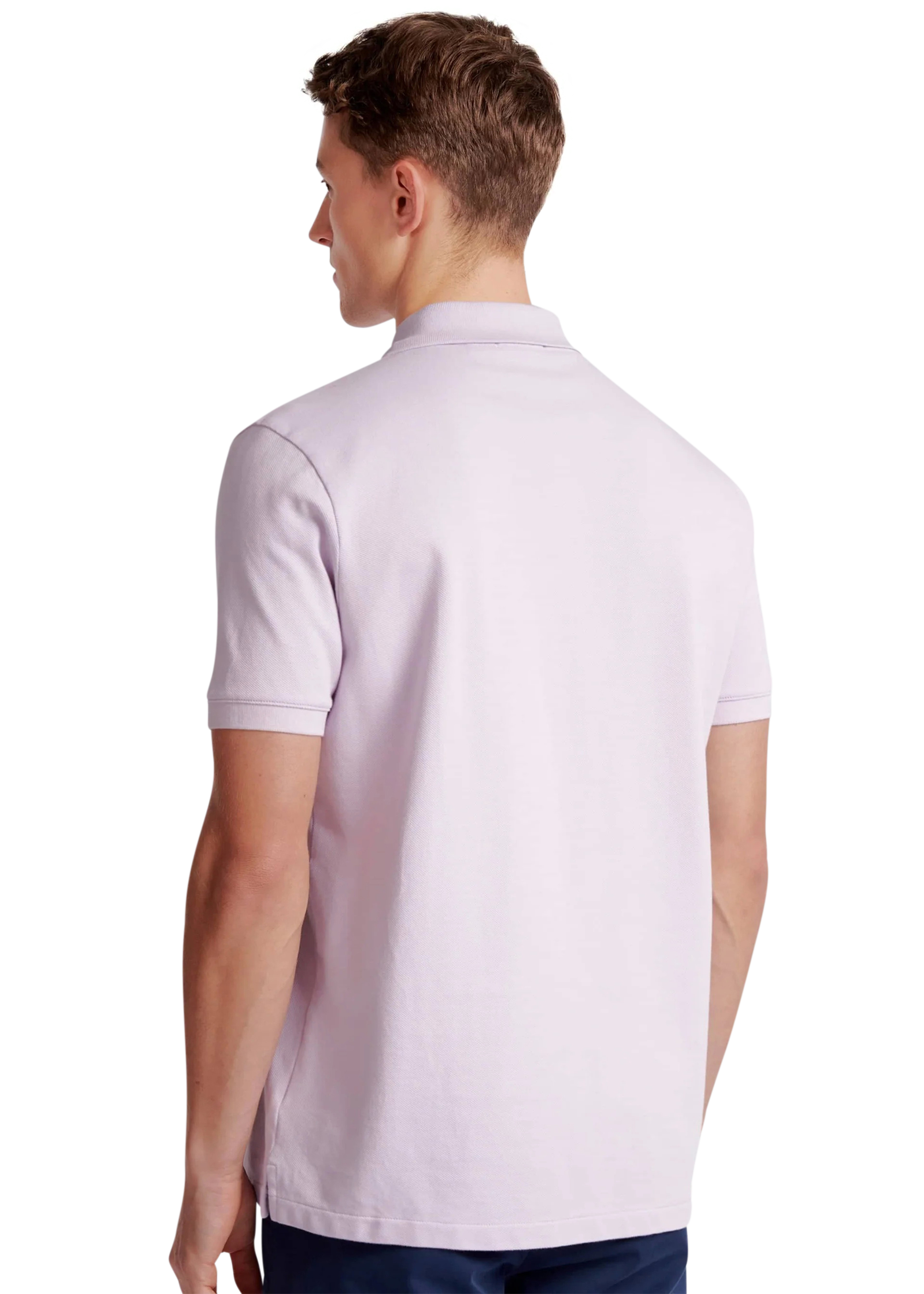 Sandbanks Badge Logo Pique Polo Shirt - Lilac