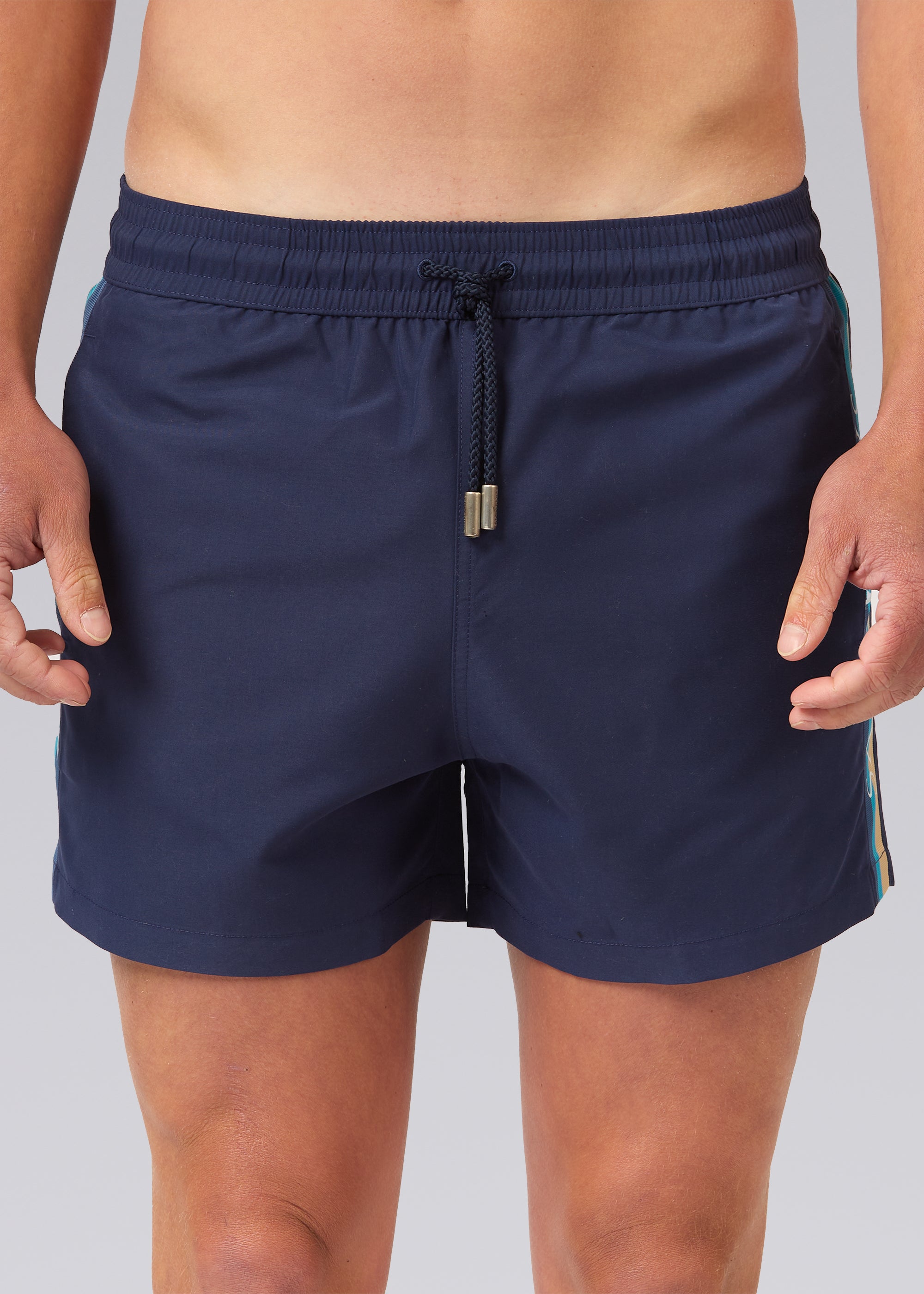 Sandbanks Retro Swim Shorts - Navy - Sandbanks