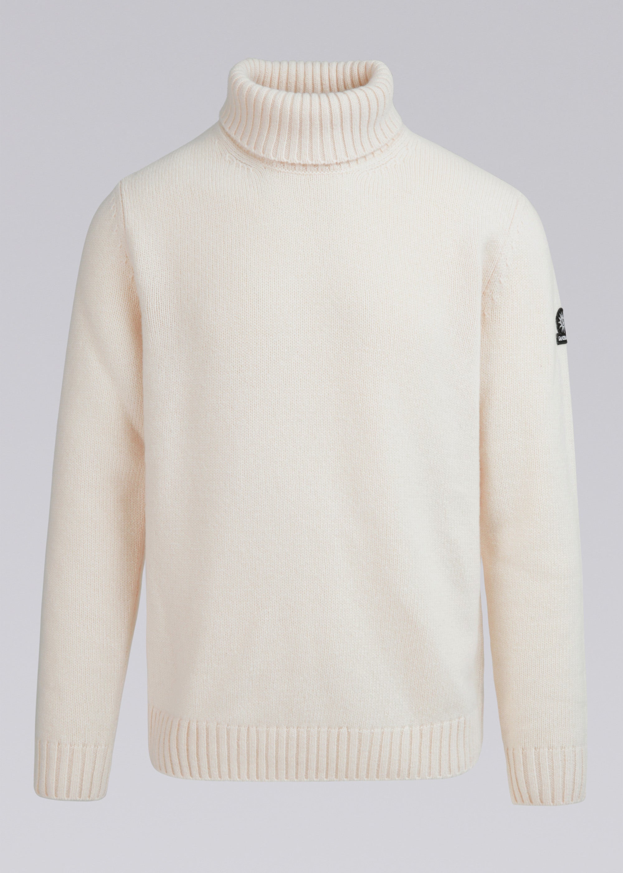 Ecru White Wool Polo Neck Jumper Ecru Cable Roll Neck Jumper Buy