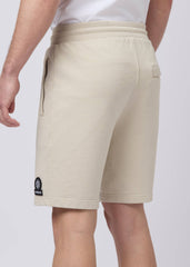 Sandbanks Badge Logo Sweat Shorts - Stone