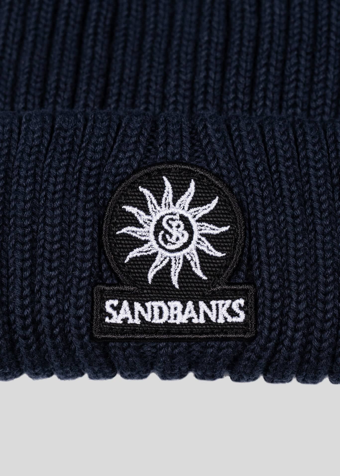 Sandbanks Badge Logo Beanie - Navy - Sandbanks