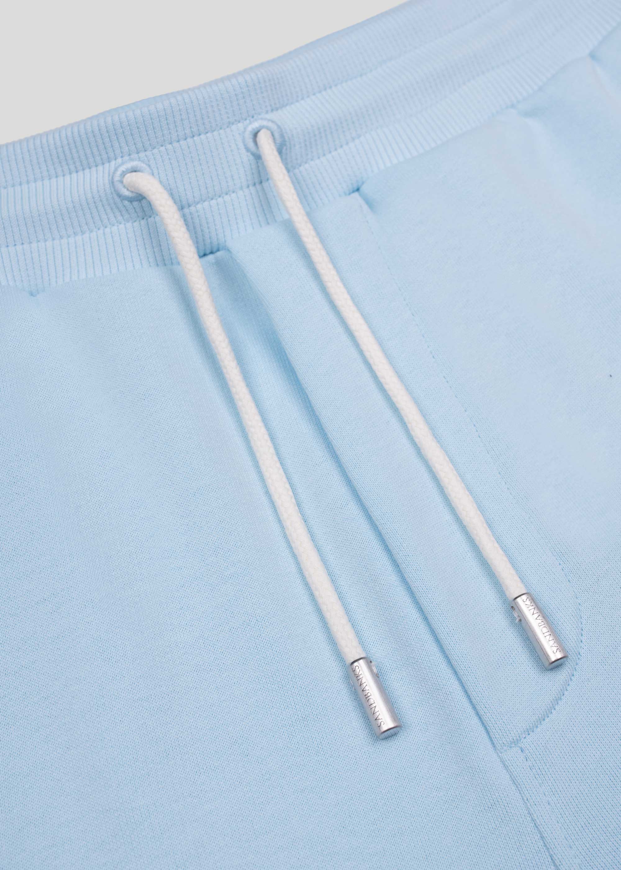 Sandbanks Badge Logo Sweat Short - Crystal Blue - sandbanksco.com