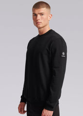 Sandbanks Badge Logo Sweatshirt - Black