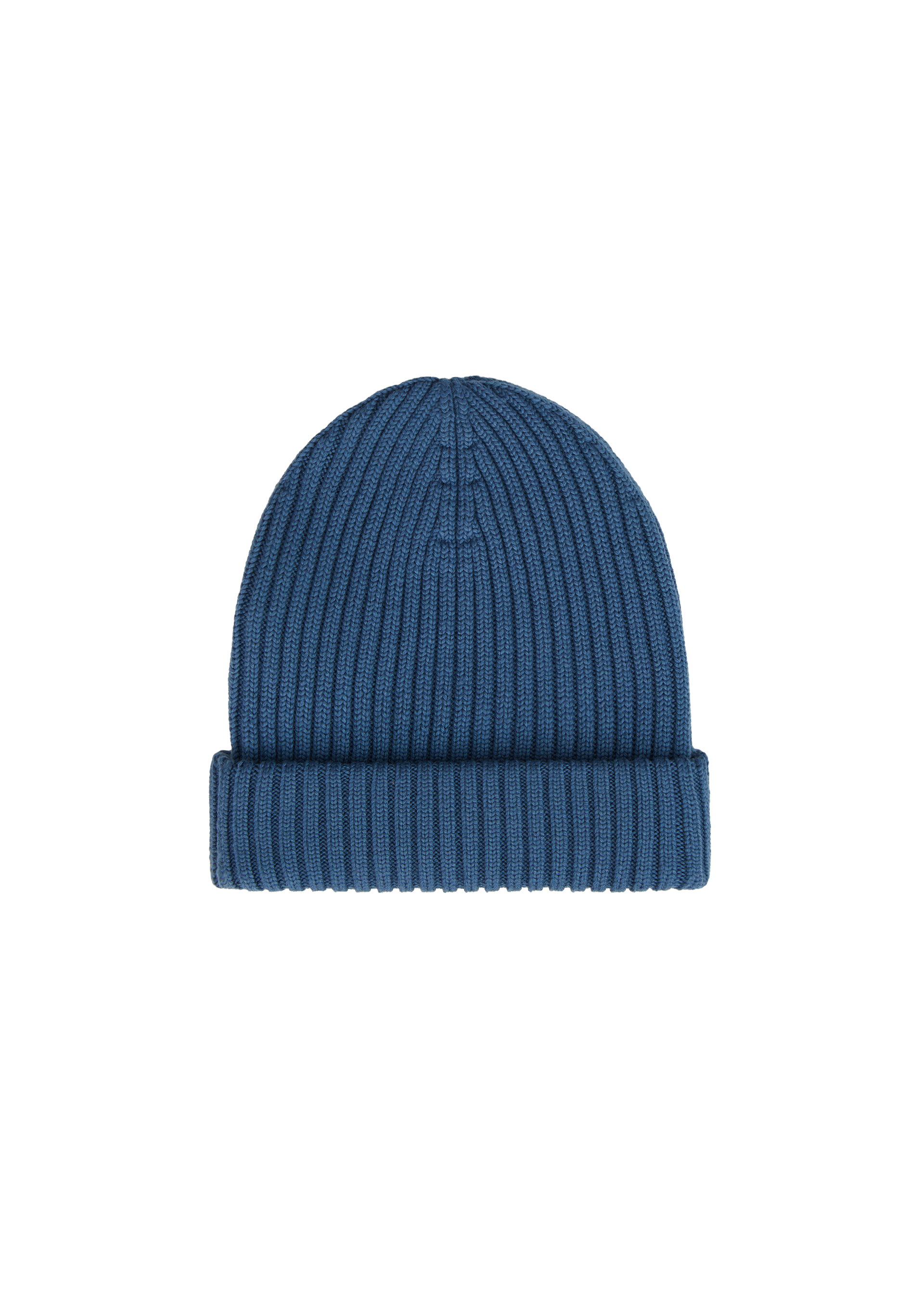Sandbanks Merino Wool Ribbed Beanie - Teal