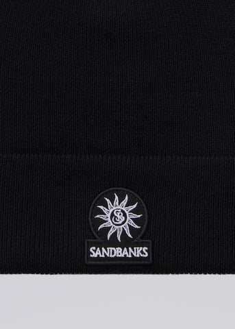 Sandbanks Merino Wool Beanie - Black