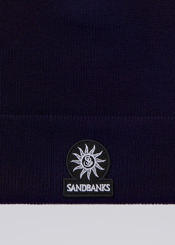 Sandbanks Merino Wool Beanie - Navy