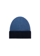 Contrast SB Merino Wool Beanie - Navy