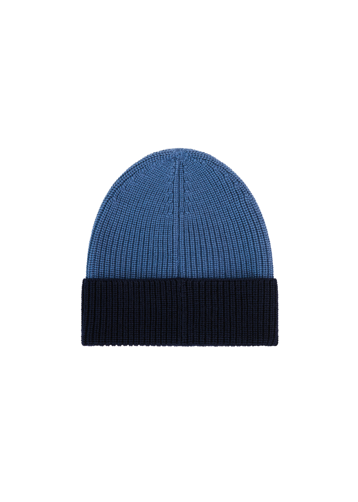 Contrast SB Merino Wool Beanie - Navy