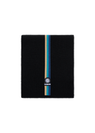 Tri-Colour Stripe Scarf - Black