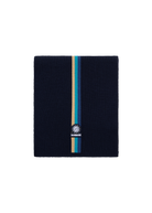 Tri-Colour Stripe Scarf - Navy
