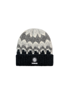 Fairisle Intarsia Beanie - Black