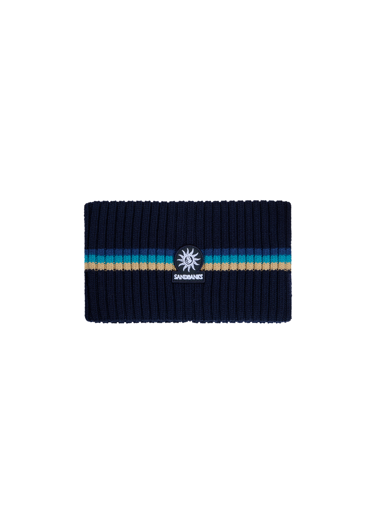 Tri-Colour Snood - Navy