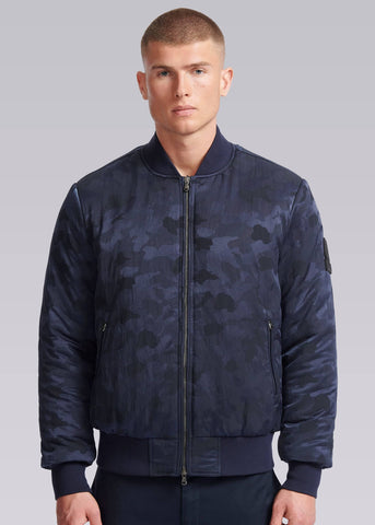 Sandbanks Carbon Collection C6 ECONYL® Bomber Jacket - Navy Camo