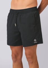 Sandbanks Badge Logo Swim Shorts - Black - Sandbanks