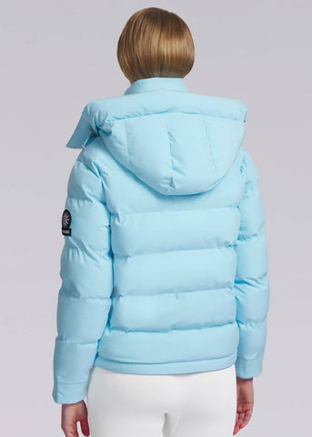 Sandbanks Belle Puffer Jacket - Crystal Blue - Sandbanks