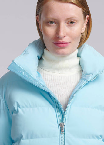 Sandbanks Belle Puffer Jacket - Crystal Blue - Sandbanks