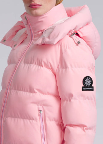 Sandbanks Belle Puffer Jacket - Crystal Rose - Sandbanks