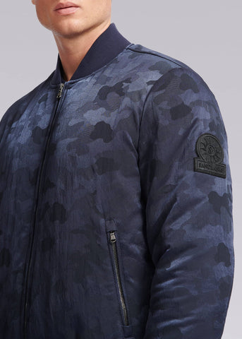 Sandbanks Carbon Collection C6 ECONYL® Bomber Jacket - Navy Camo