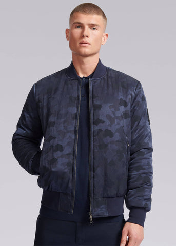 Sandbanks Carbon Collection C6 ECONYL® Bomber Jacket - Navy Camo