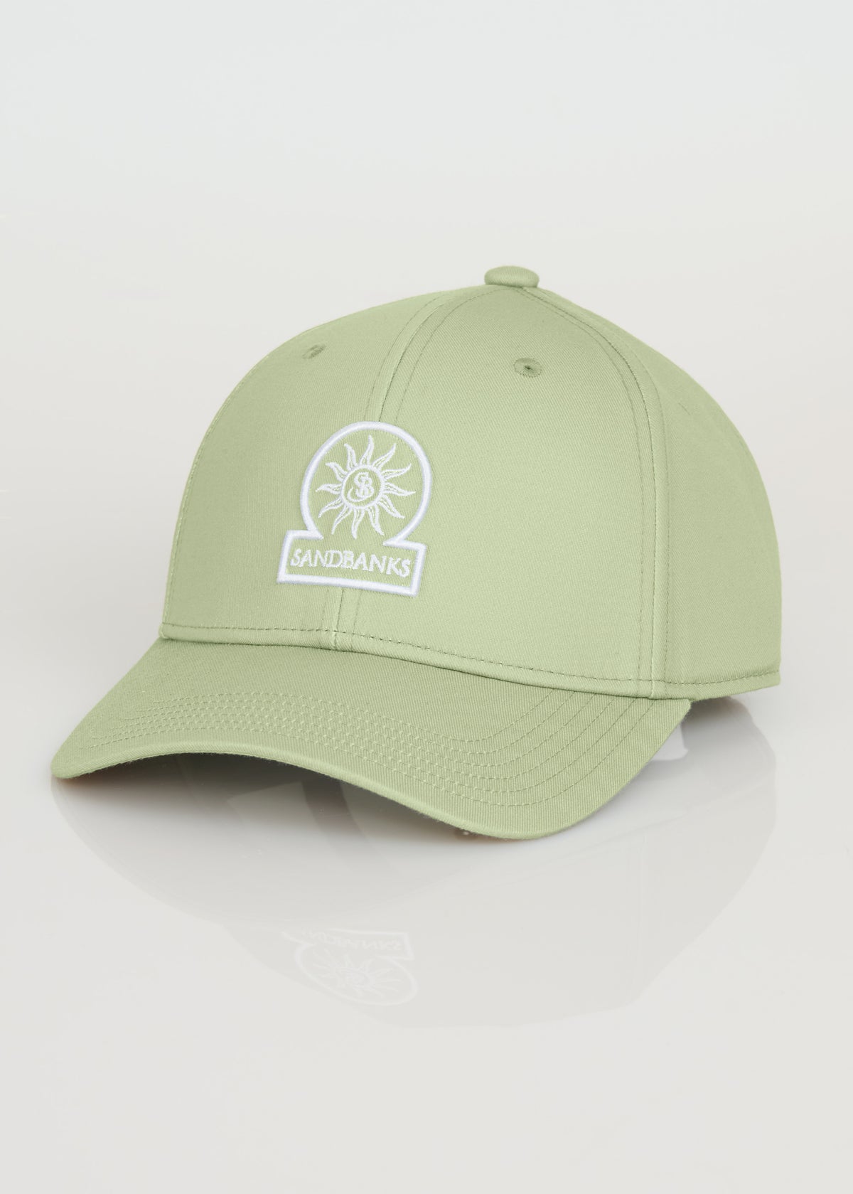Sandbanks Badge Logo Cap - Sage