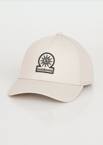Sandbanks Badge Logo Cap - Stone