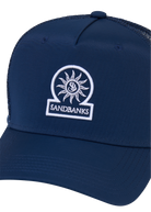 Sandbanks Badge Logo Mesh Cap - Navy