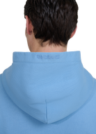 Sandbanks Badge Logo Hoodie - Dusty Blue