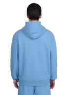 Sandbanks Badge Logo Hoodie - Dusty Blue