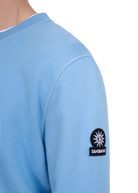 Sandbanks Badge Logo Sweatshirt - Dusty Blue