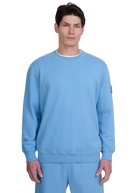 Sandbanks Badge Logo Sweatshirt - Dusty Blue
