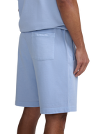 Sandbanks Badge Logo Mineral Wash Short - Dusty Blue