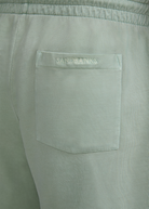 Sandbanks Badge Logo Mineral Wash Short - Sage
