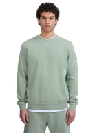Sandbanks Badge Logo Mineral Wash Sweatshirt - Sage