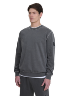 Sandbanks Badge Logo Mineral Wash Sweatshirt - Slate
