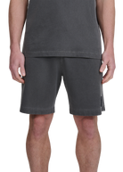 Sandbanks Badge Logo Mineral Wash Short - Slate